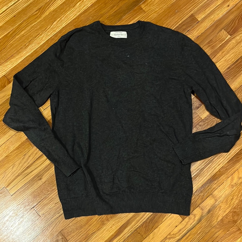 Cotton cashmere crew neck sweater